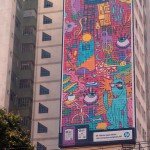 HP usa impressoras domésticas e 3000 folhas A4 para produzir mega ilustração de street art