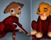 Personagens da Disney têm pele arrancada em campanha chocante