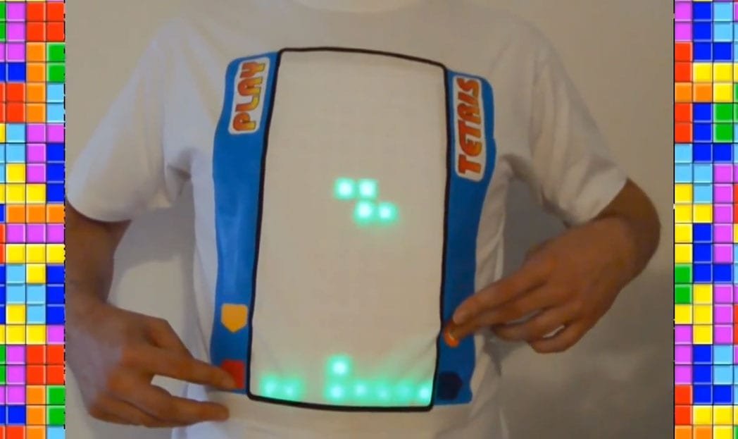 Jogue Tetris diretamente da sua camiseta