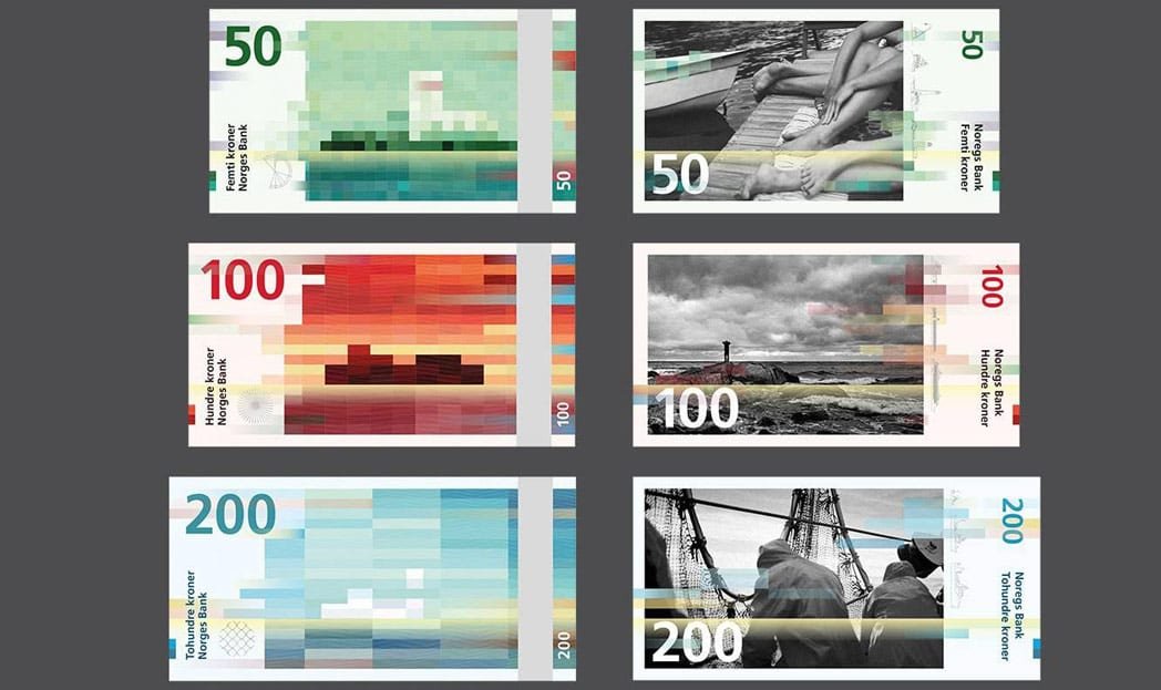 Noruega une tradição e design em suas novas cédulas