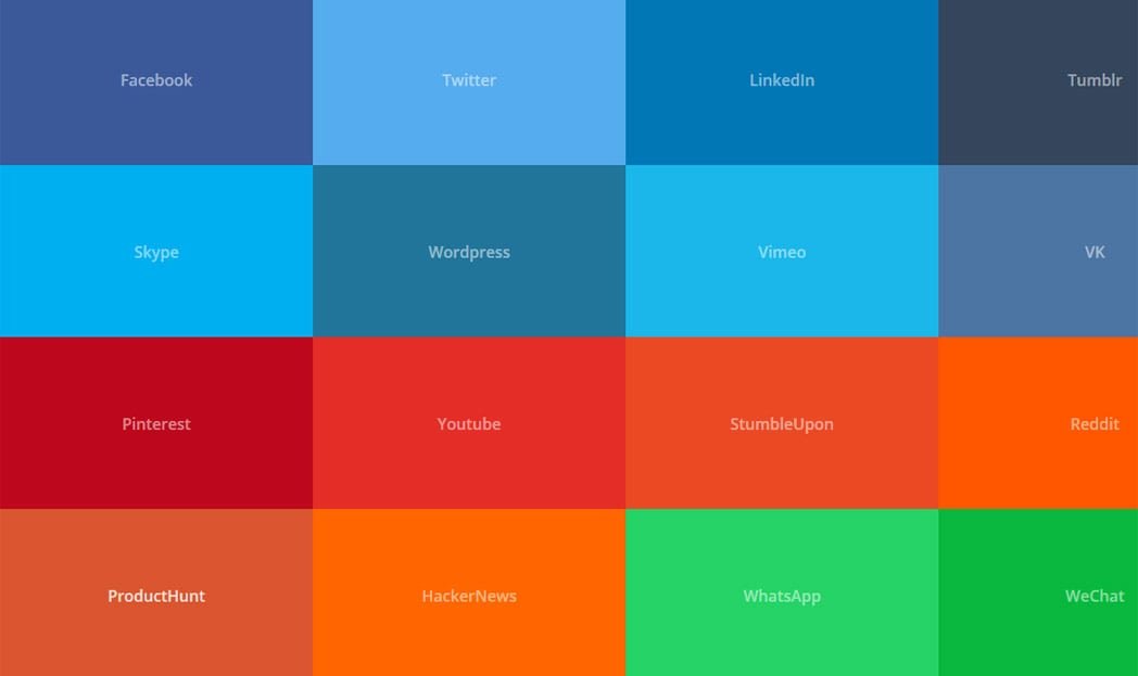 Um site que revela as cores das redes sociais