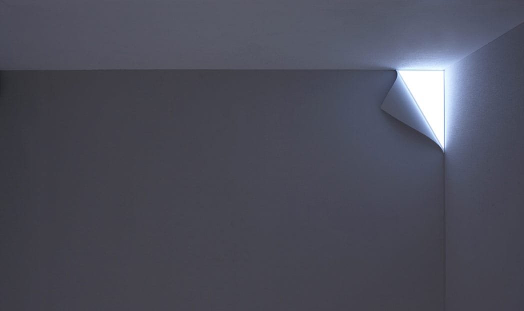 Luminária de canto criativa