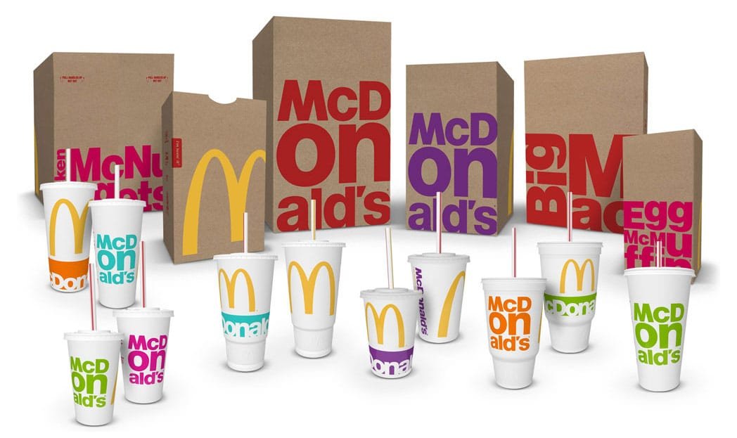 As novas embalagens do McDonald's