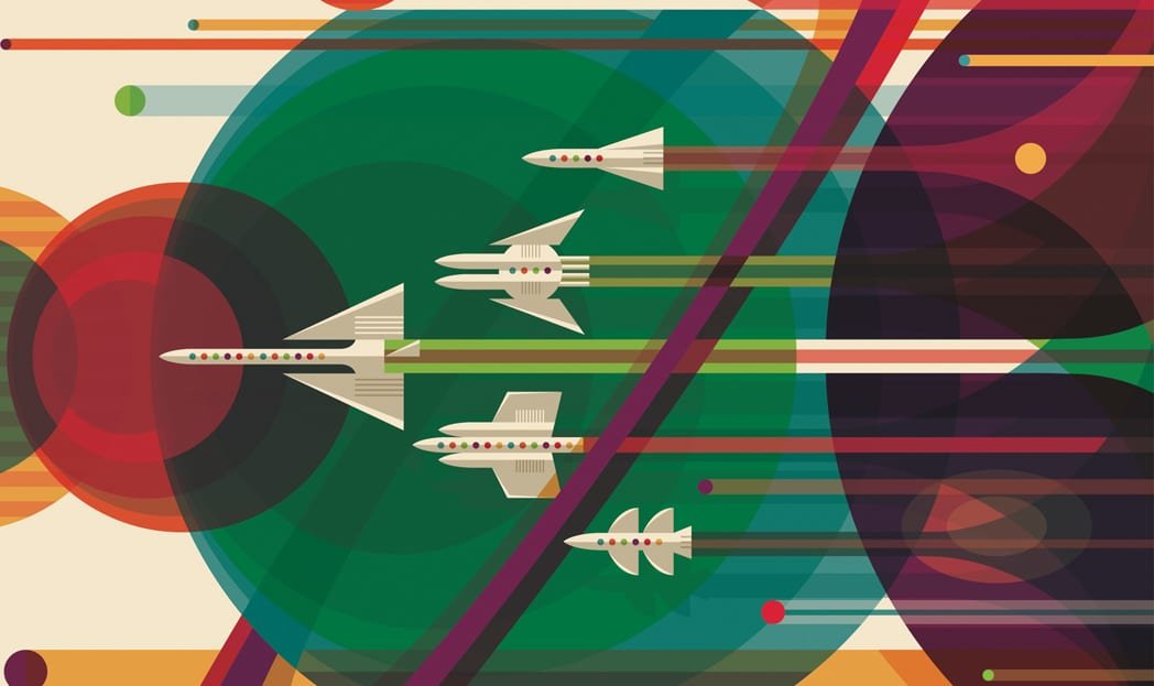 Cartazes da NASA “anunciam” pacotes turísticos espaciais