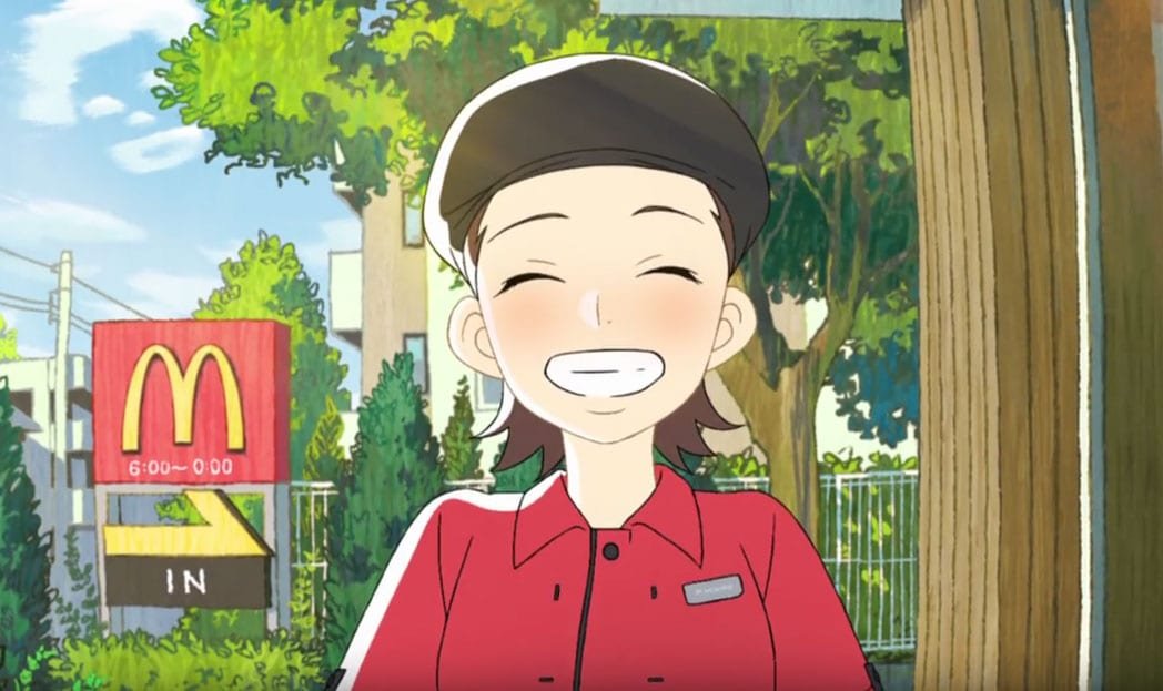 McDonald's usa anime para convocar novos funcionários