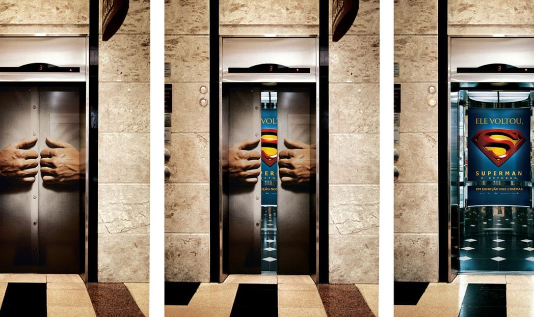 Veja mais de 30 ações muito criativas usando elevadores como mídia