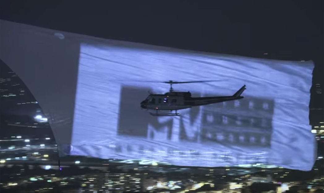 MTV quebra recorde com a maior tela de projeção aérea do mundo