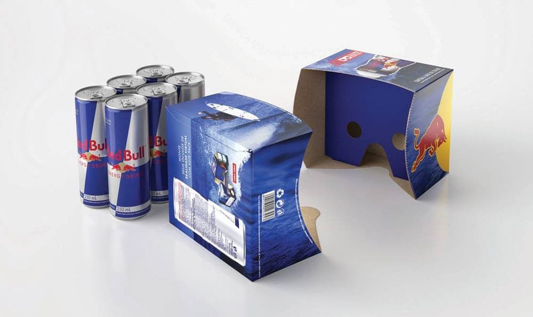 Red Bull lança no Brasil embalagem que vira óculos de realidade virtual