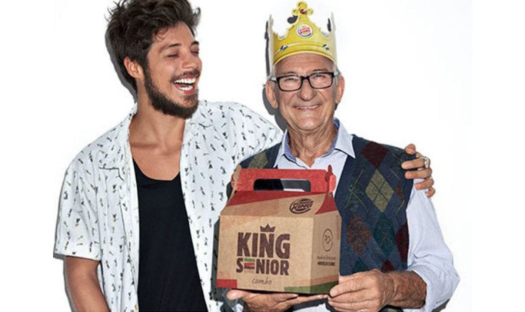 Burger King Brasil lança 1º lanche para pessoas acima de 70 anos