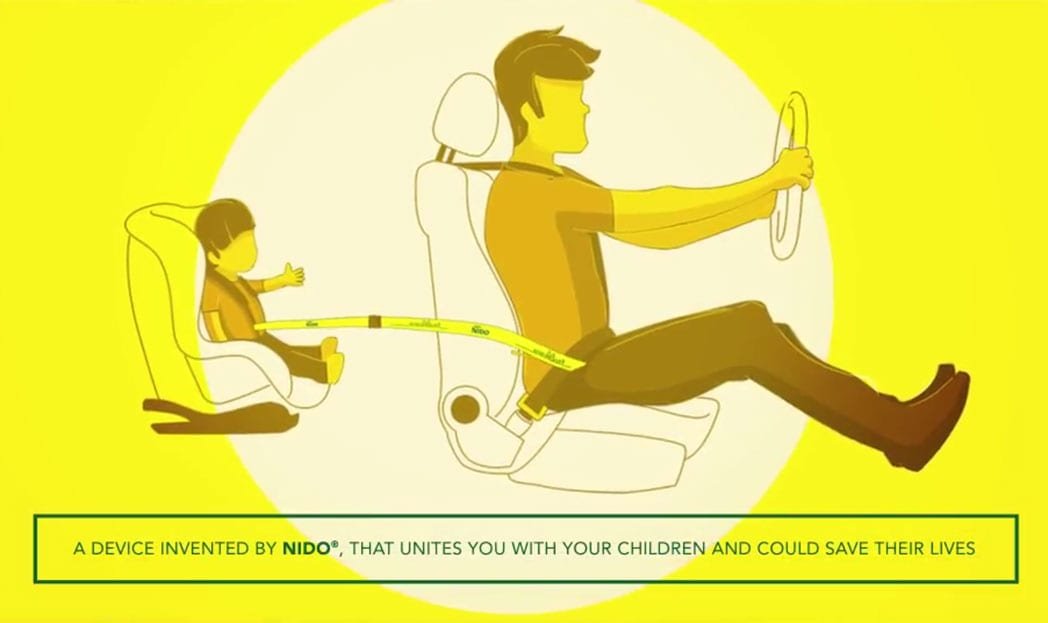 Ninho cria “Umbilicar”: sistema que evita que pais esqueçam seus filhos dentro dos carros