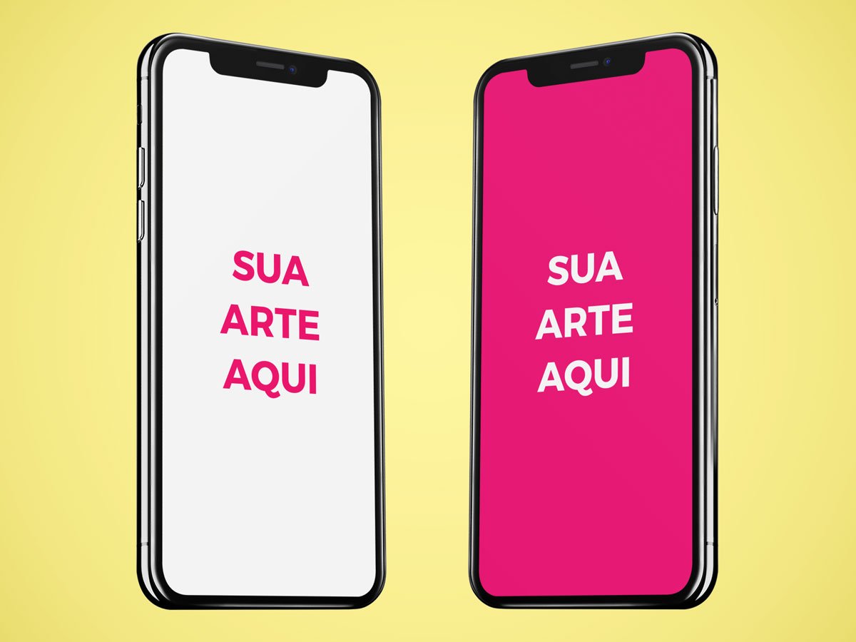 Mockup de celular iPhone: 12 opções gratuitas e premium para usar