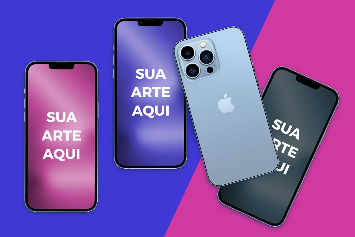 Mockup de celular iPhone: 12 opções gratuitas e premium para usar